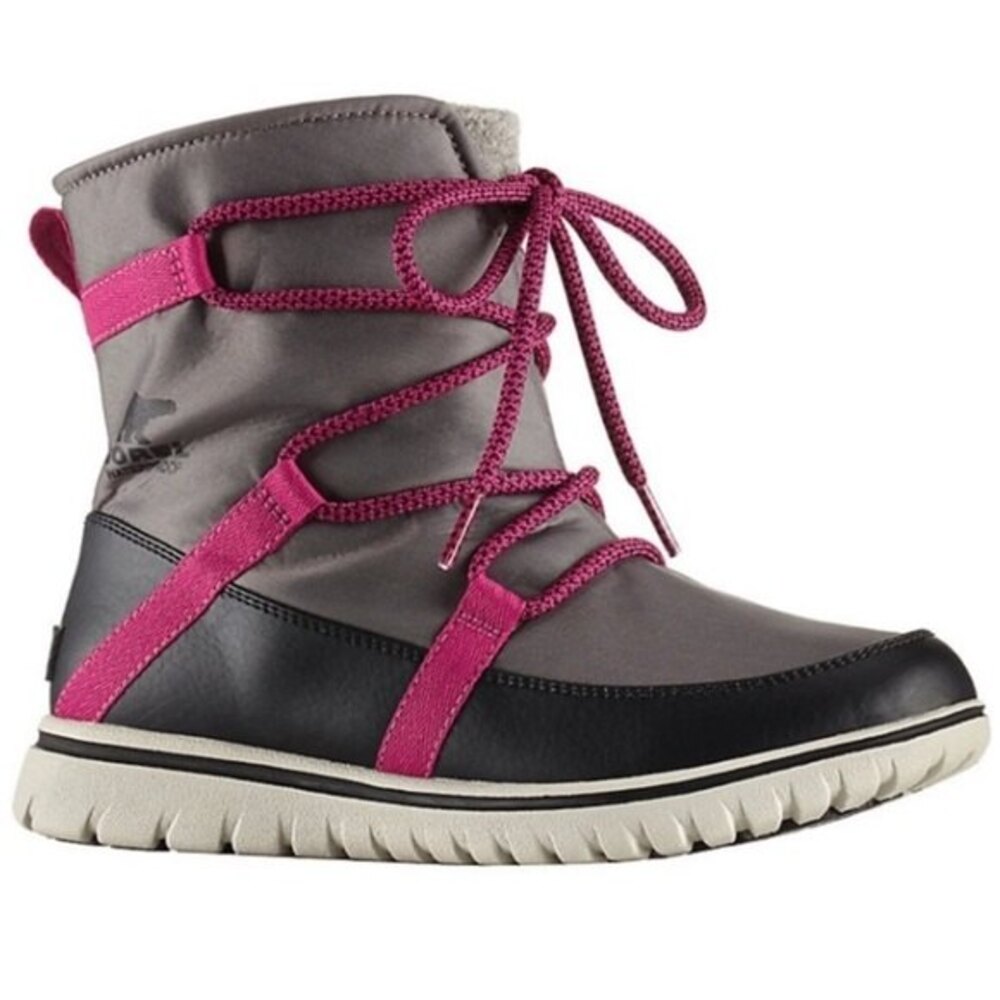 Sorel Cozy Explorer Boot in Gray and Pink 9 NWT